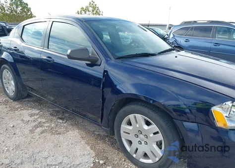 2014 Dodge Avenger Se z USA, uszkodzony, nr VIN 1C3CDZAB3EN115888